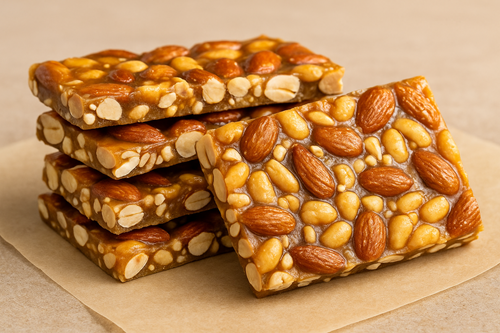 🍯 How to Make a Delicious & Powerful Nut Brittle (Almonds & Peanuts) 🍬 2 almonds & peanuts brittle