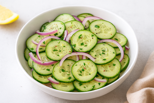 Easy cucumber salad recipe