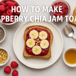 Raspberry Chia Jam Toast