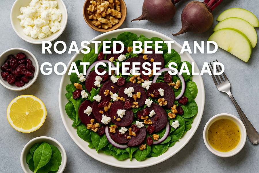 Roasted Beet and Goat Cheese Salad