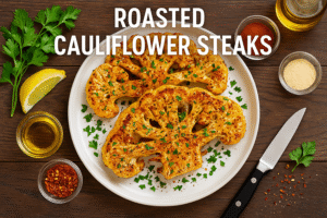 How to Make Roasted Cauliflower Steaks: A Powerful & Delicious Recipe Everyone Will Love🍲🥄