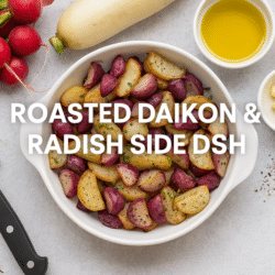 Roasted Daikon and Radish Side Dish