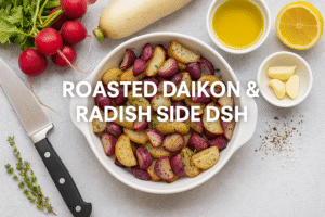 🥗 How to Make Roasted Daikon and Radish Side Dish — A Flavour-Packed, Healthy Delight 🌟