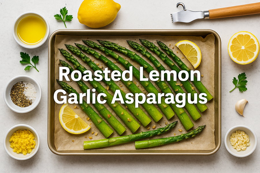 Roasted Lemon Garlic Asparagus