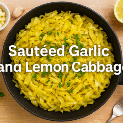 Sauteed Garlic and Lemon Cabbage