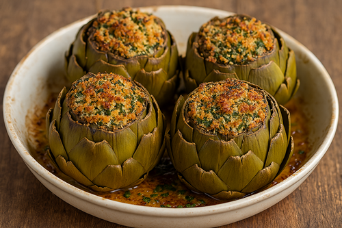🌿The Inspiring Power of Artichoke Hearts: 10 Surprising Benefits & Tasty Recipes for Radiant Health 6 Stuffed Artichokes with Parmesan and Herbs 1