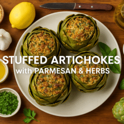 Stuffed Artichokes with Parmesan and Herbs