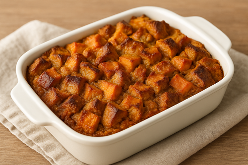 35+ Joyful Ways to Use Sweet Potatoes in the Kitchen (Delightful, Delicious & Nourishing) 27 Sweet Potato Bread Pudding 1