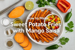 🥭✨ How to Make Sweet Potato Fries with Mango Salsa (Irresistibly Delicious & Healthy Recipe)