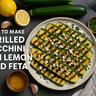 How to Make Grilled Zucchini with Lemon and Feta: A Delightful & Powerful Summer Side Dish 🌞 15 Grilled Zucchini with Lemon and Feta