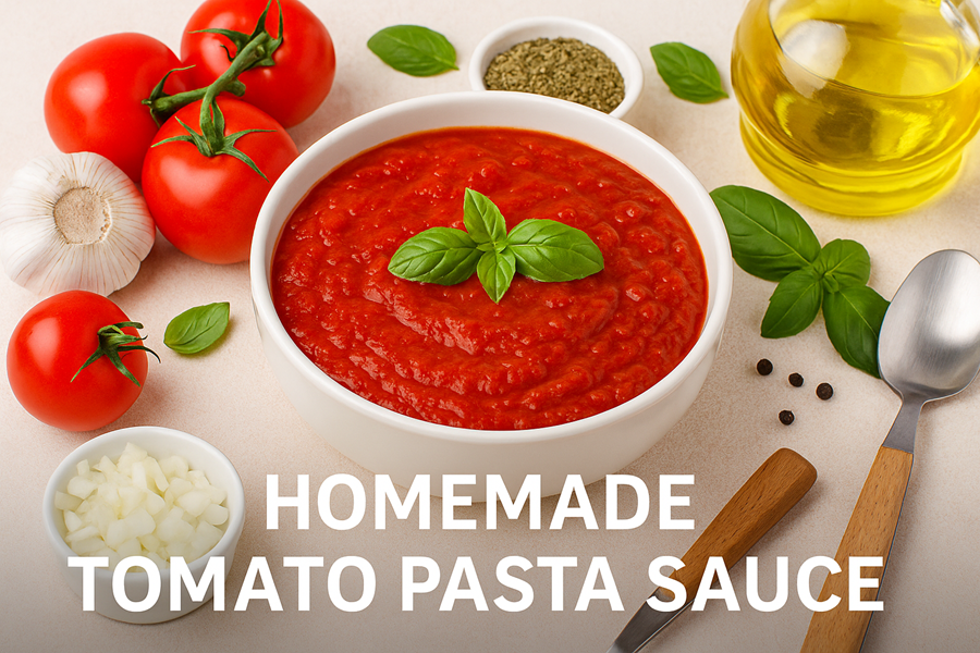 homemade tomato pasta sauce
