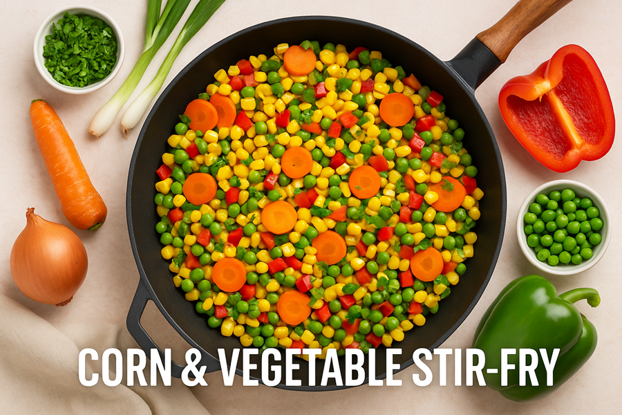 How to make Corn and Vegetable Stir-Fry