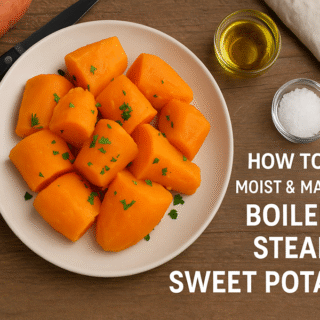 how to make boiled or steamed sweet potatoes