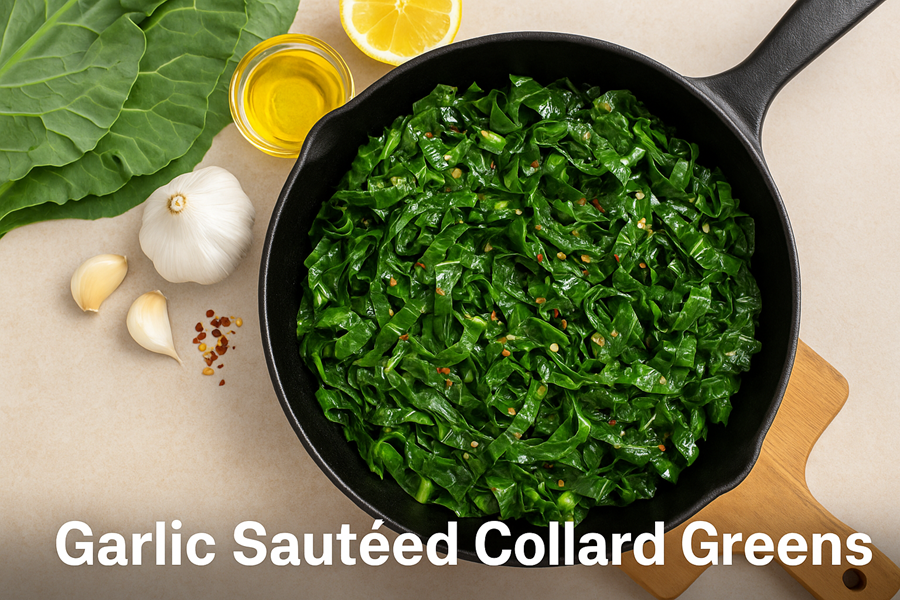 how to make garlic sautéed collard greens