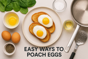 How to Make Poached Eggs: 3 Easy Foolproof Methods🥚✨(Ultimate Guide)