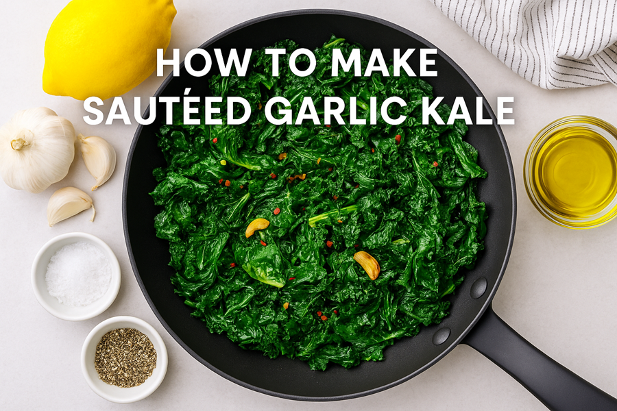 how to make sautéed garlic kale