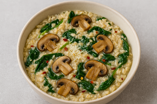 Savoury oatmeal recipe