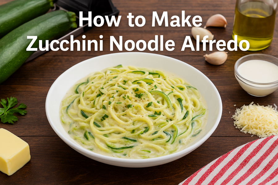 zucchini noodle alfredo