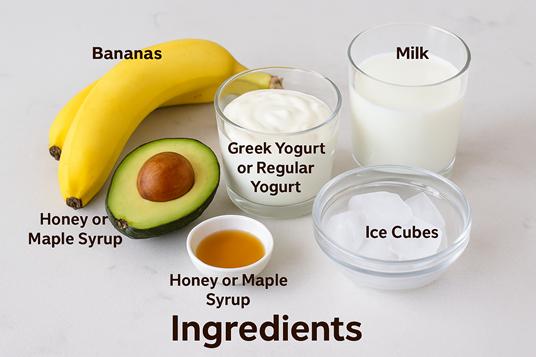 Healthy avocado smoothie