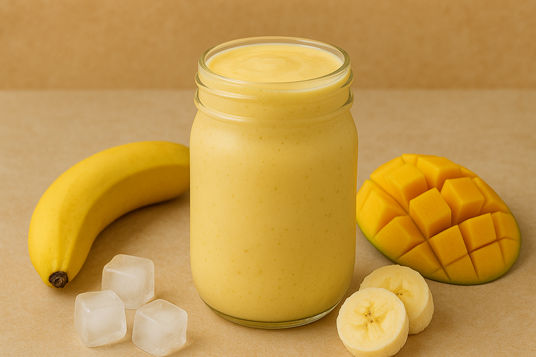 How To Make Banana Mango Fusion Smoothie: Delicious Power Boost Recipe 🍌🥭 4 Banana mango fusion smoothie
