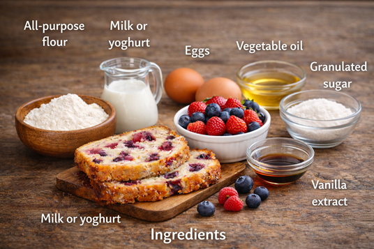 homemade berry bread