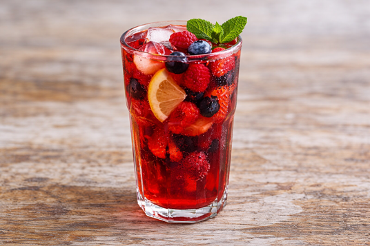 fruit infused iced tea