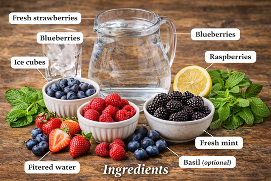 berry infused water recipe