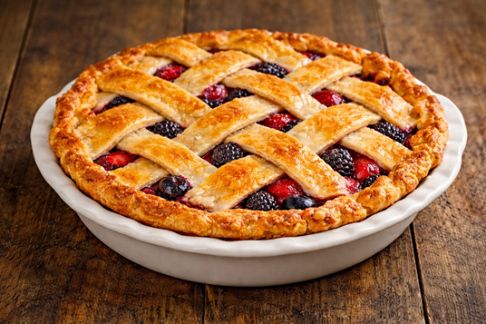 mixed berry pie
