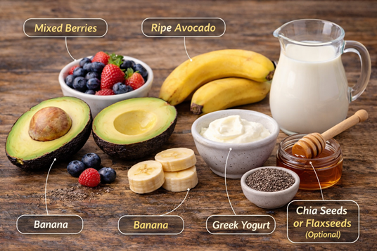 healthy berry smoothie