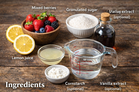 homemade berry syrup