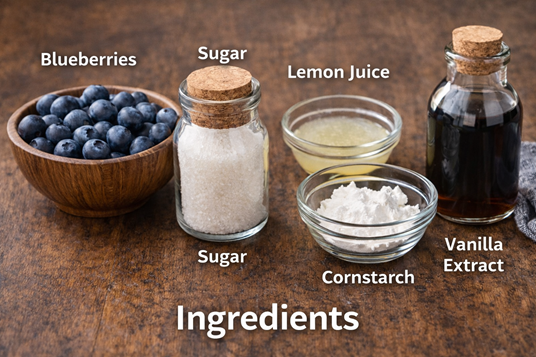 homemade blueberry compote