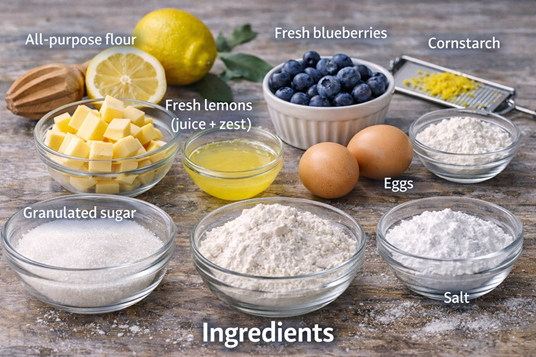 blueberry lemon bars recipe