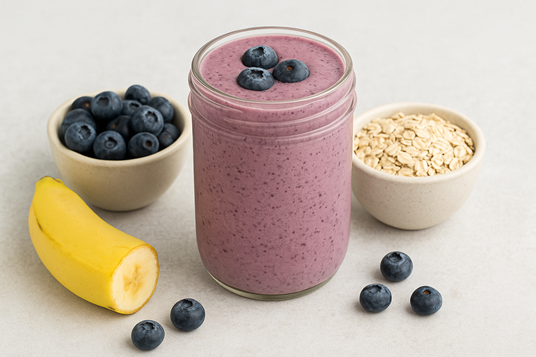 How To Make A Delicious Blueberry Oat Breakfast Smoothie | The Ultimate Power Guide🫐💪 4 blueberry smoothie with oats