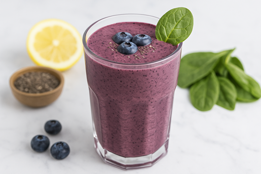 Blueberry Spinach Detox Smoothie