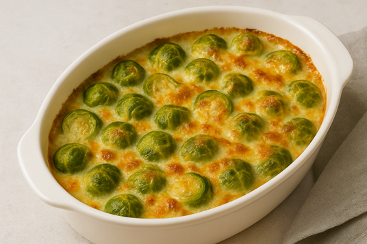 How to make Cheesy Baked Brussels Gratin: A Delicious & Powerful Comfort Dish 🧀💚 4 Cheesy Baked Brussels Gratin