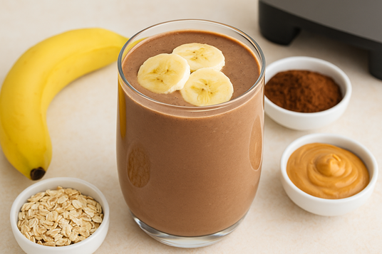 How To Make A Chocolate Banana Energy Smoothie 🍫| A Delicious & Powerful Healthy Drink 2 chocolate banana smoothie recipe