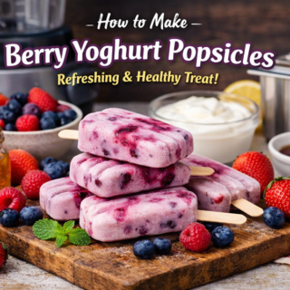 berry yoghurt popsicles