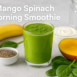 Mango Spinach Morning Smoothie