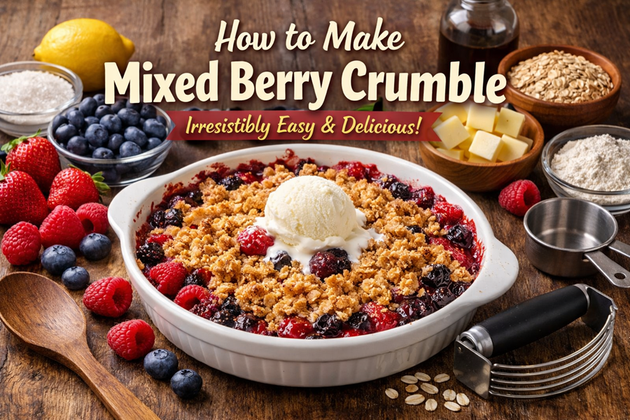 How To Make Mixed Berry Crumble