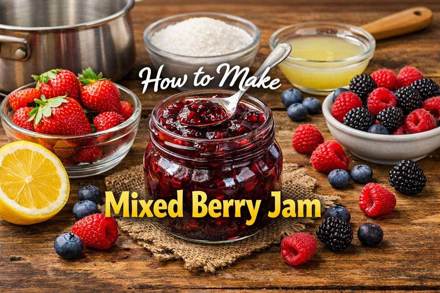How To Make Mixed Berry Jam