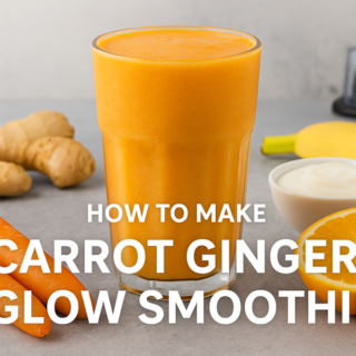 How to Make Carrot Ginger Glow Smoothie