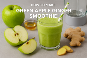 How To Make A Refreshing And Powerful Green Apple Ginger Smoothie 🍏💪