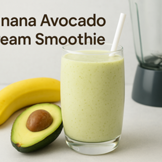 Banana Avocado Cream Smoothie