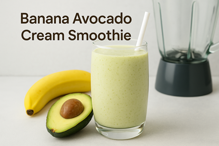 Banana Avocado Cream Smoothie