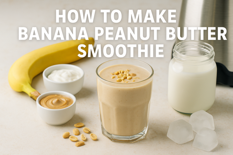 How To Make Banana Peanut Butter Smoothie For An Irresistible And ...