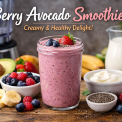 Berry avocado smoothie