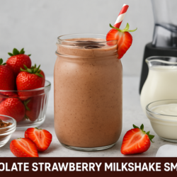 Chocolate Strawberry Milkshake Smoothie