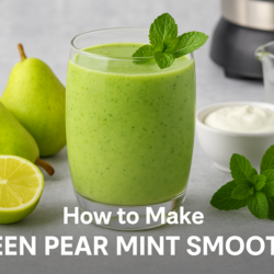 Green Pear Mint Smoothie