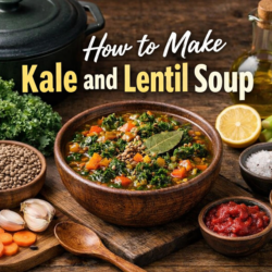 How to make kale and lentil soup