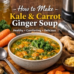 Kale and carrot ginger soup